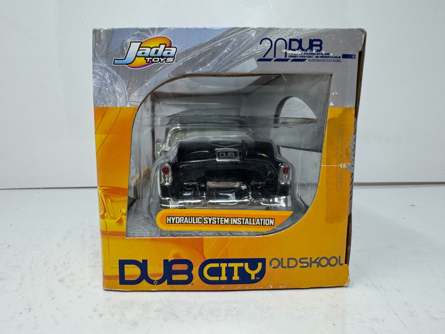 Jada Dub City Oldskool 1956 Chevy Bel Air 1:24 Diecast KMC Wheels 22 Inch DTS