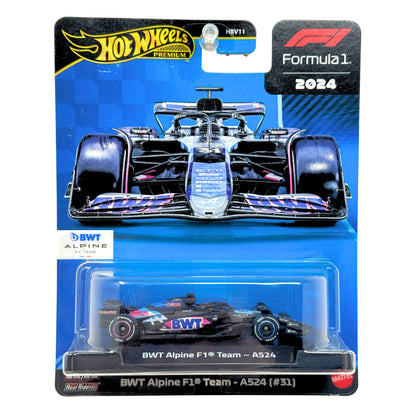 Hot Wheels Premium Formula 1 BWT Alpine F1 Team A524 #31 1:64 Diecast