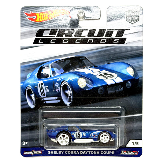 Hot Wheels Circuit Legends Shelby Cobra Daytona Coupe 1:64 Diecast Real Riders
