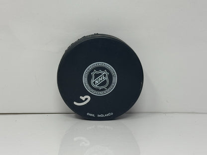 Mikael Tellqvist Toronto Maple Leafs Signed NHL Autograph Puck Silver Auto