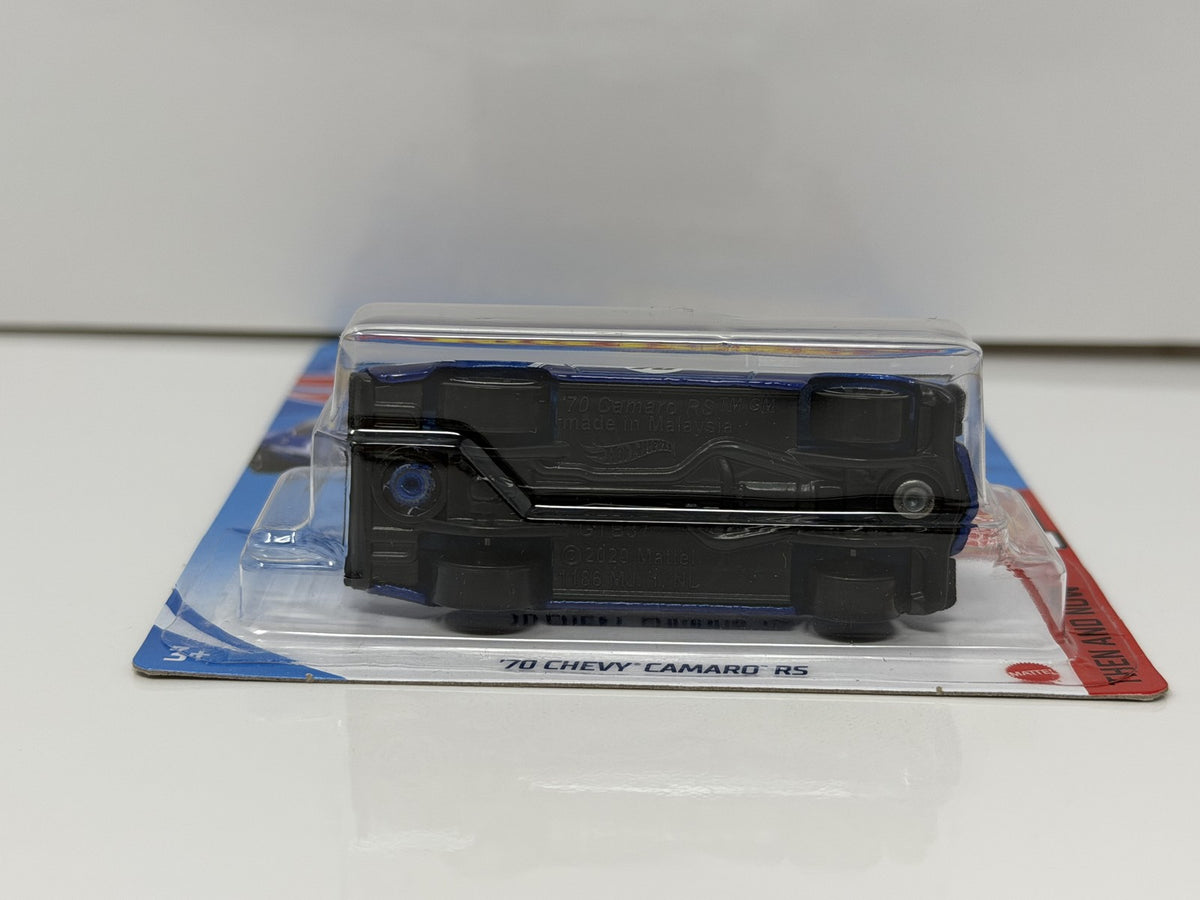 Hot Wheels Then and Now 1970 Chevrolet Camaro RS 1:64 Diecast Blue