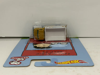 Hot Wheels Peanuts Psychiatric Help 1951 GMC C.O.E. 1:64 Diecast Real Riders
