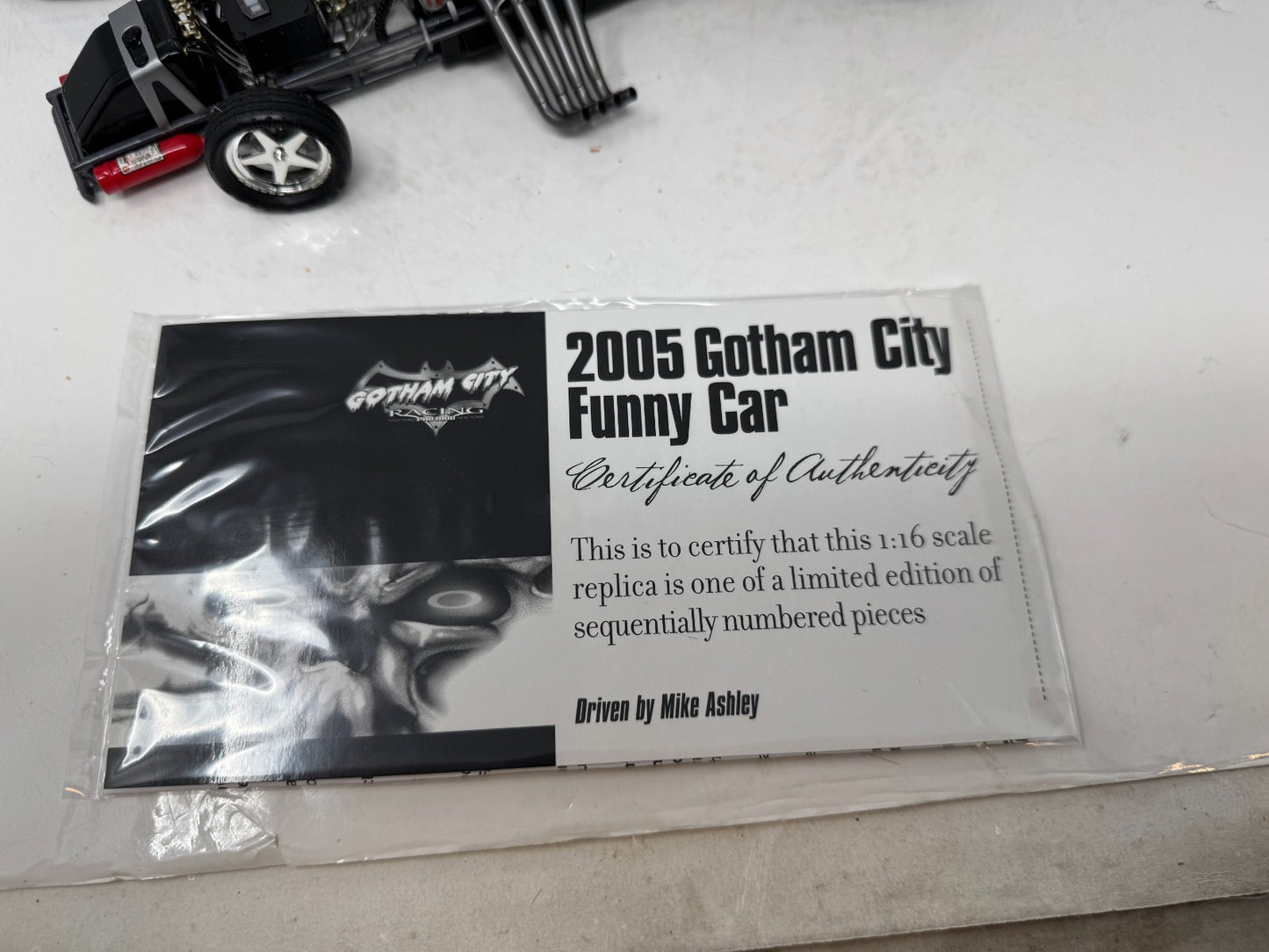 Milestone Mike Ashley NHRA Skull Gear Gotham City Funny Car 1:16 Scale