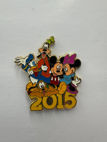 Jerry Leigh Disney 2015 Dated Fab 5 Trading Pin DC2S12