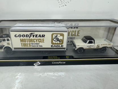 M2 Machines Goodyear Ford C-950 Truck & 1972 Ford F-250 4x4 Pickup 1:64 Diecast