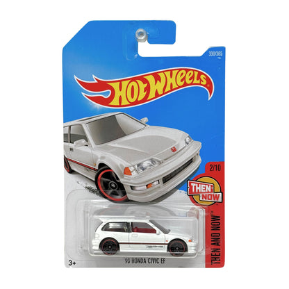 Hot Wheels Then and Now 1990 Honda Civic EF 1:64 Diecast White