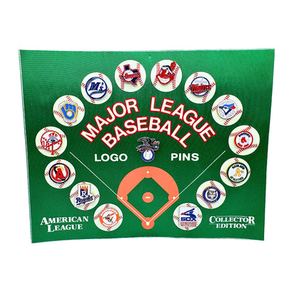 MLB Major League Baseball Logo Pins Display Set Collector Edition
