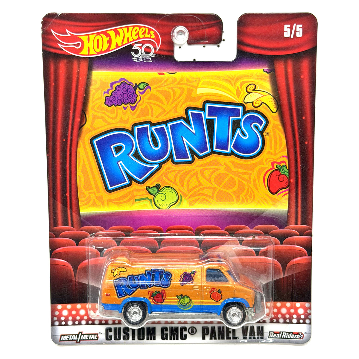 Hot Wheels Nestle Runts Custom GMC Panel Van 1:64 Diecast Real Riders