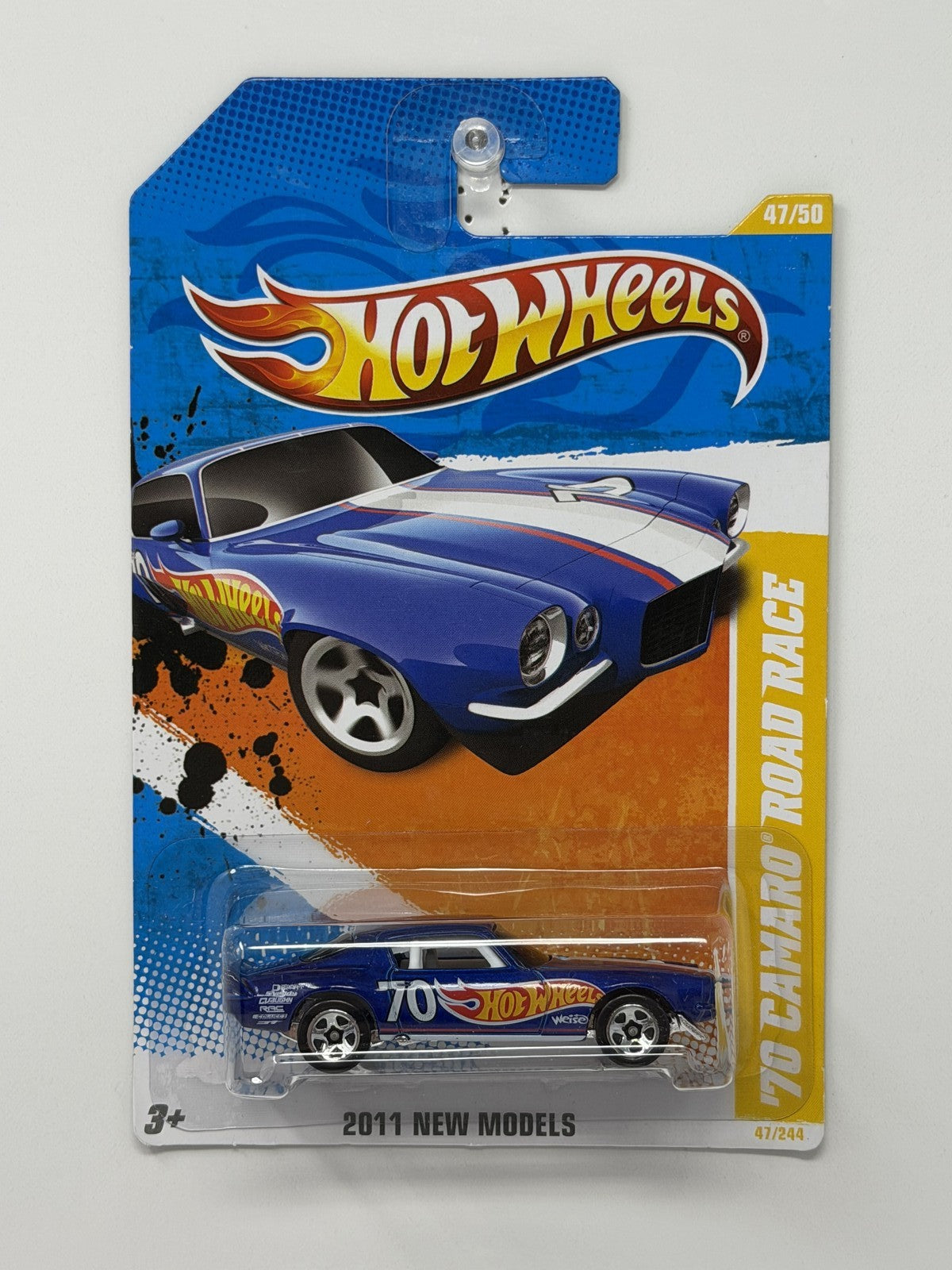 Hot Wheels 2011 New Models 1970 Chevrolet Camaro Road Race 1:64 Diecast Blue