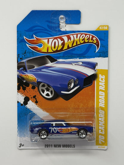 Hot Wheels 2011 New Models 1970 Chevrolet Camaro Road Race 1:64 Diecast Blue