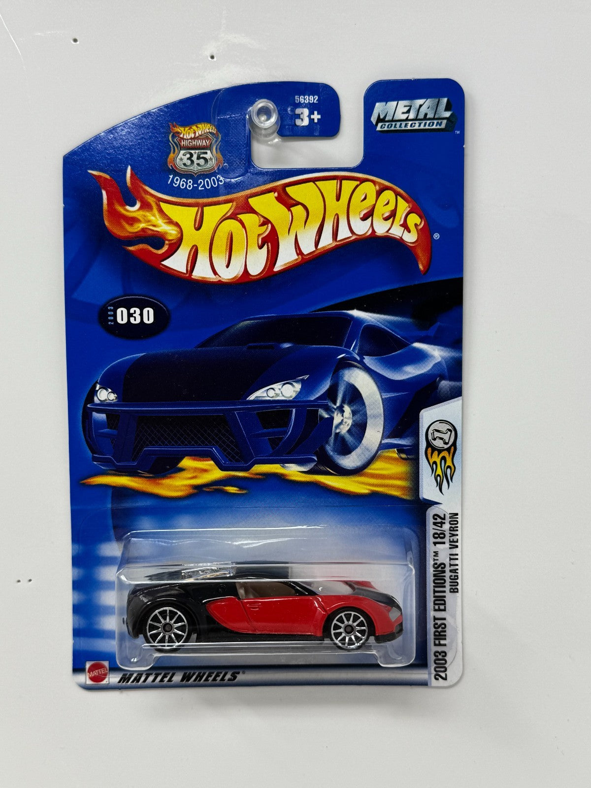 Hot Wheels 2003 First Editions Bugatti Veyron 1:64 Diecast