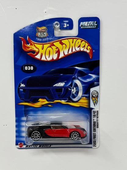Hot Wheels 2003 First Editions Bugatti Veyron 1:64 Diecast