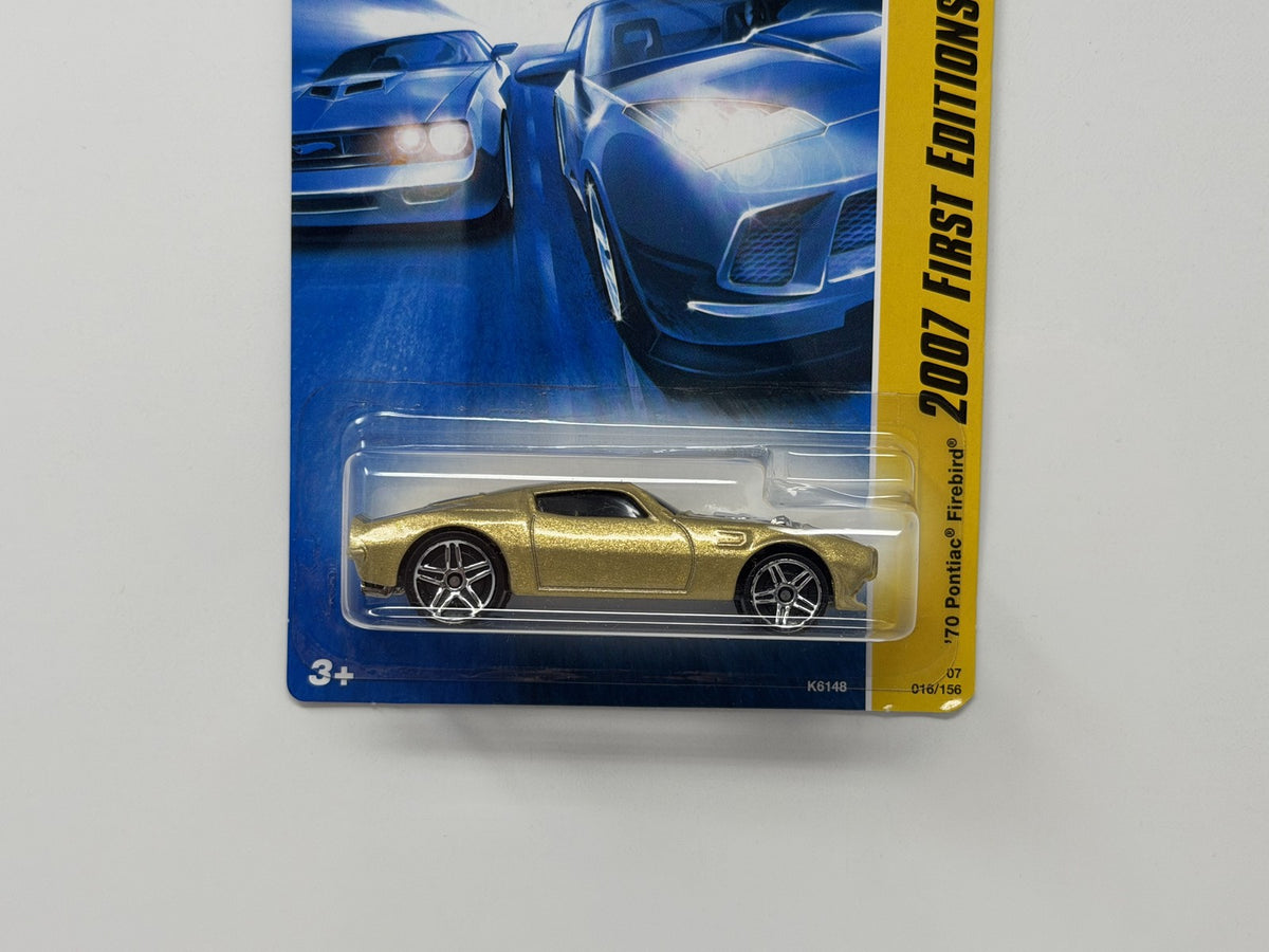 Hot Wheels 2007 First Editions 1970 Pontiac Firebird 1:64 Diecast Gold
