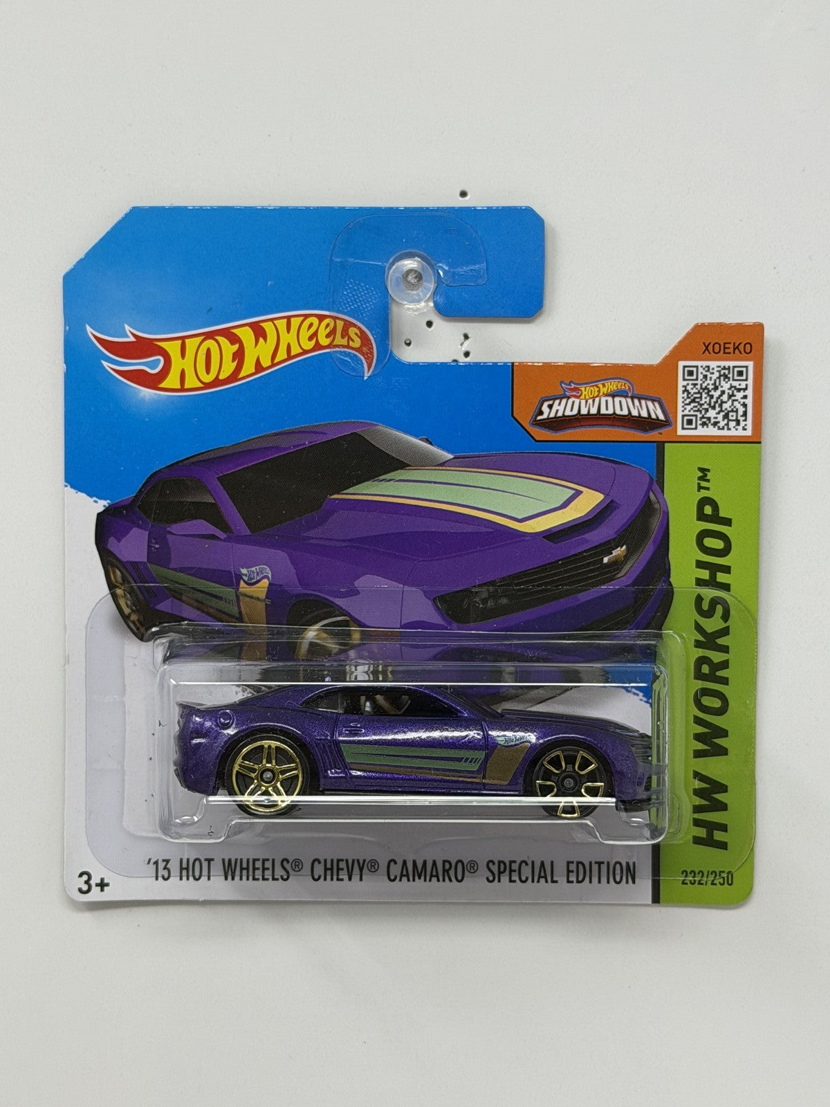 Hot Wheels HW Workshop 2013 Camaro Special 1:64 Diecast Purple Short Card