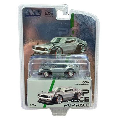 Pop Race 1971 Nissan Skyline KPGC110 Kenmeri 1:64 Diecast
