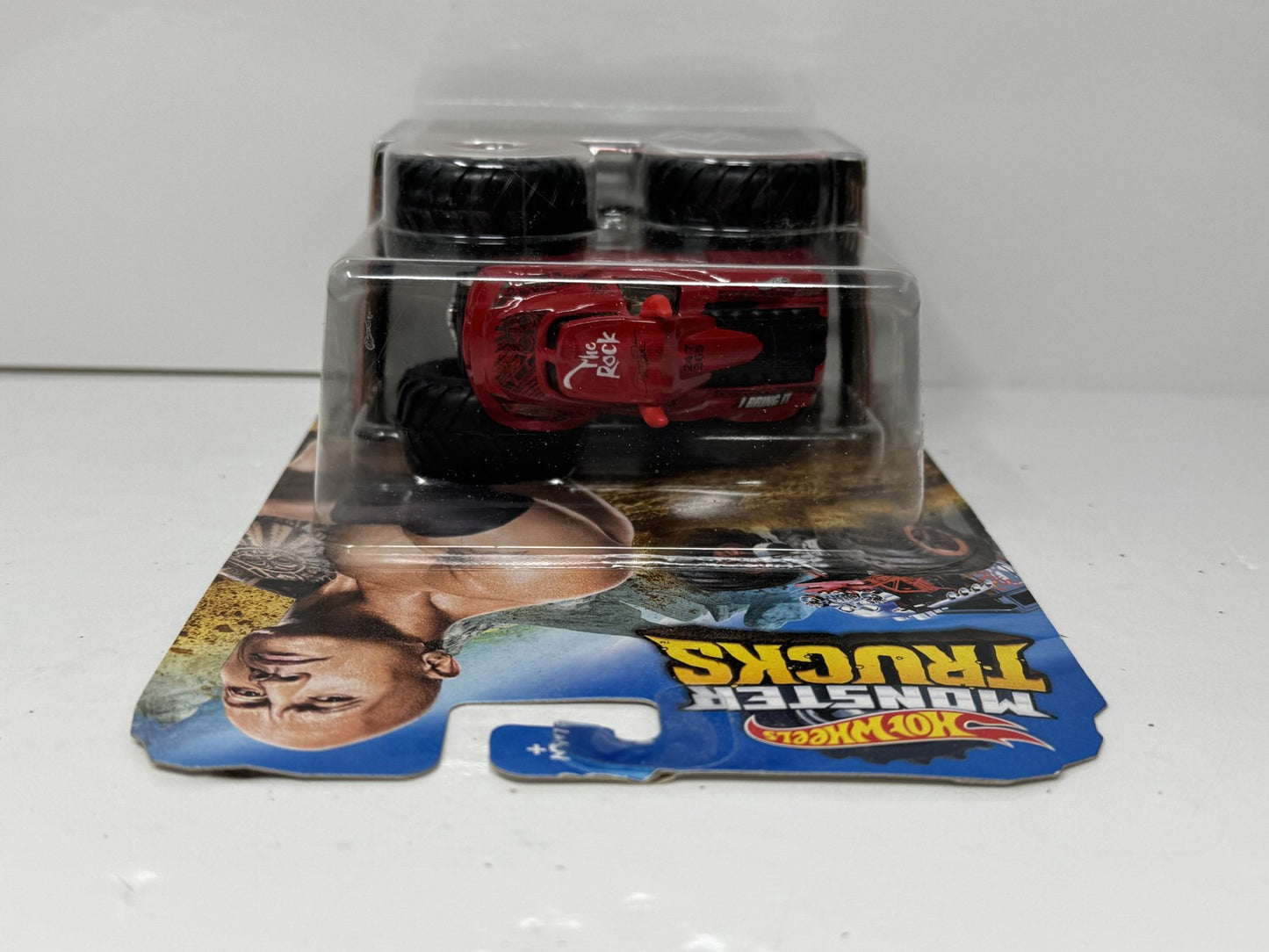 Hot Wheels Monster Trucks WWE The Rock's 1:64 Diecast Red and Black
