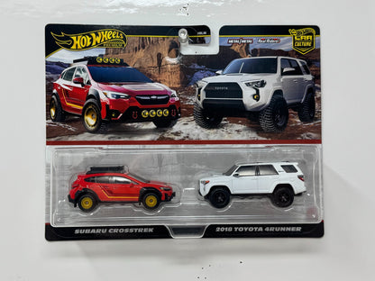 Hot Wheels Premium Subaru Crosstrek & 2018 Toyota 4Runner 2-Pack 1:64 Diecast