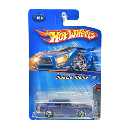 Hot Wheels Muscle Mania 1969 Dodge Charger 1:64 Diecast Blue