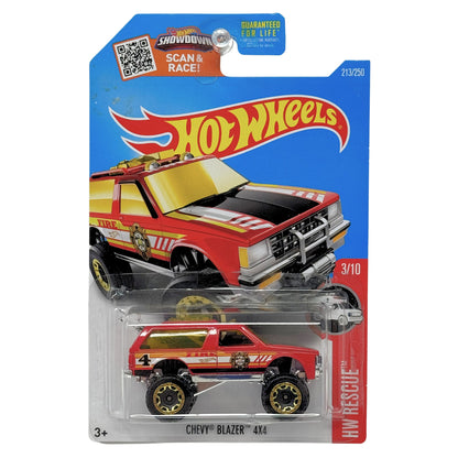 Hot Wheels Rescue 1985 Chevy Blazer 4x4 1:64 Diecast