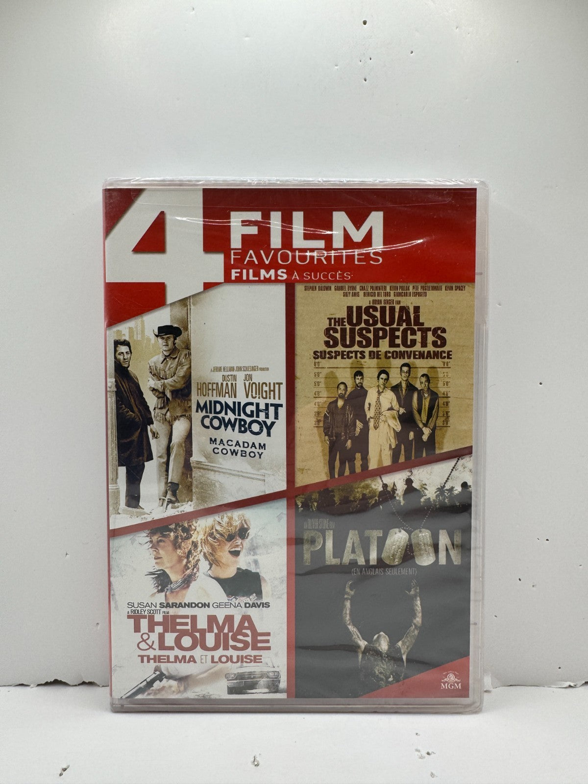 Midnight Cowboy - Thelma & Louise - Usual Suspects - Platoon - (DVD) 4-Films