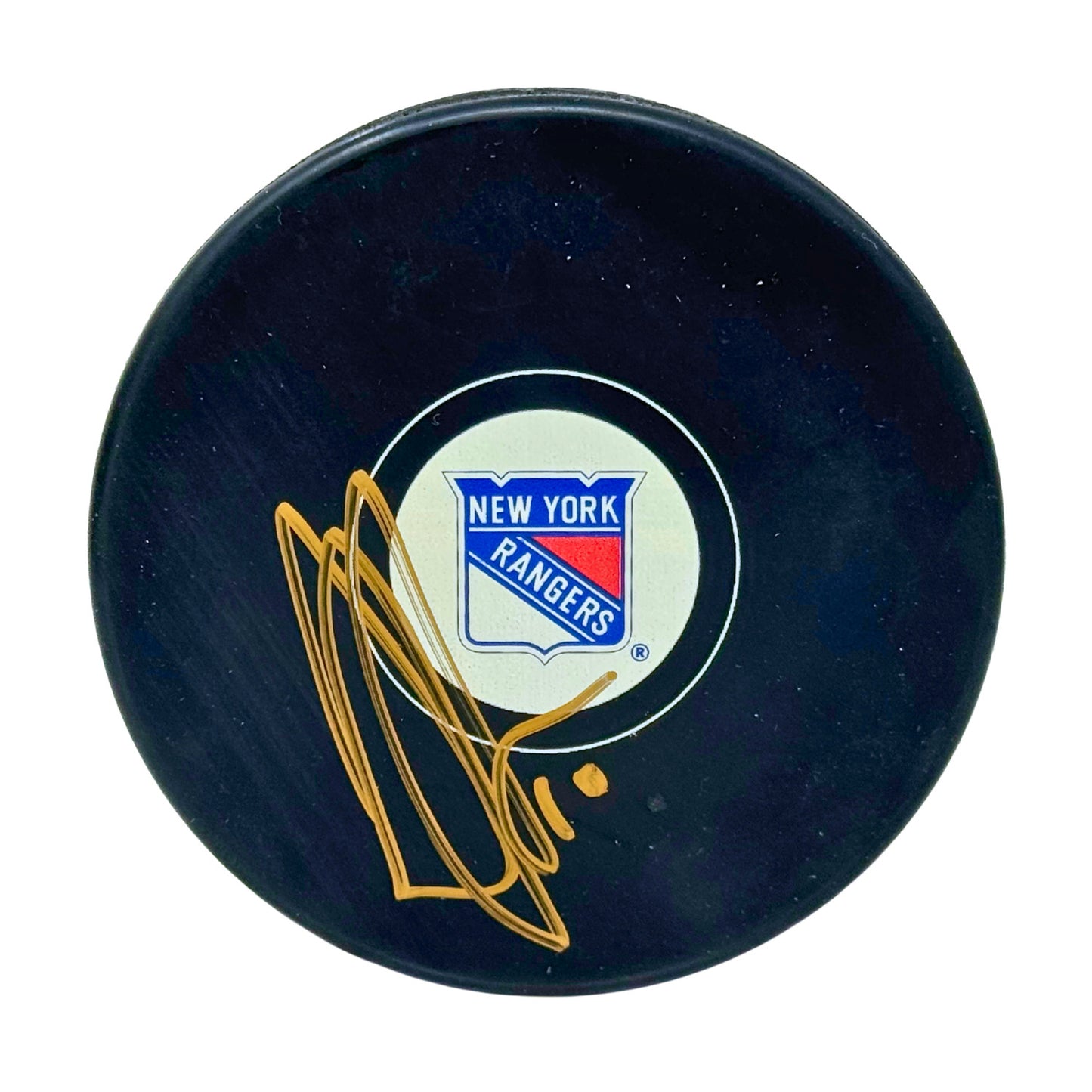 Anthony Duclair New York Rangers Signed NHL Autograph Puck Gold Auto