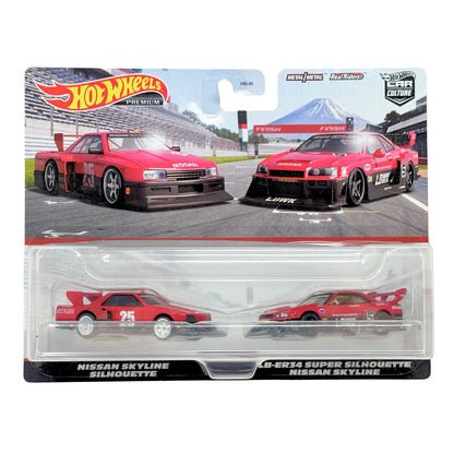 Hot Wheels Premium Car Culture Nissan Skyline Silhouette 2-Pack 1:64 Diecast