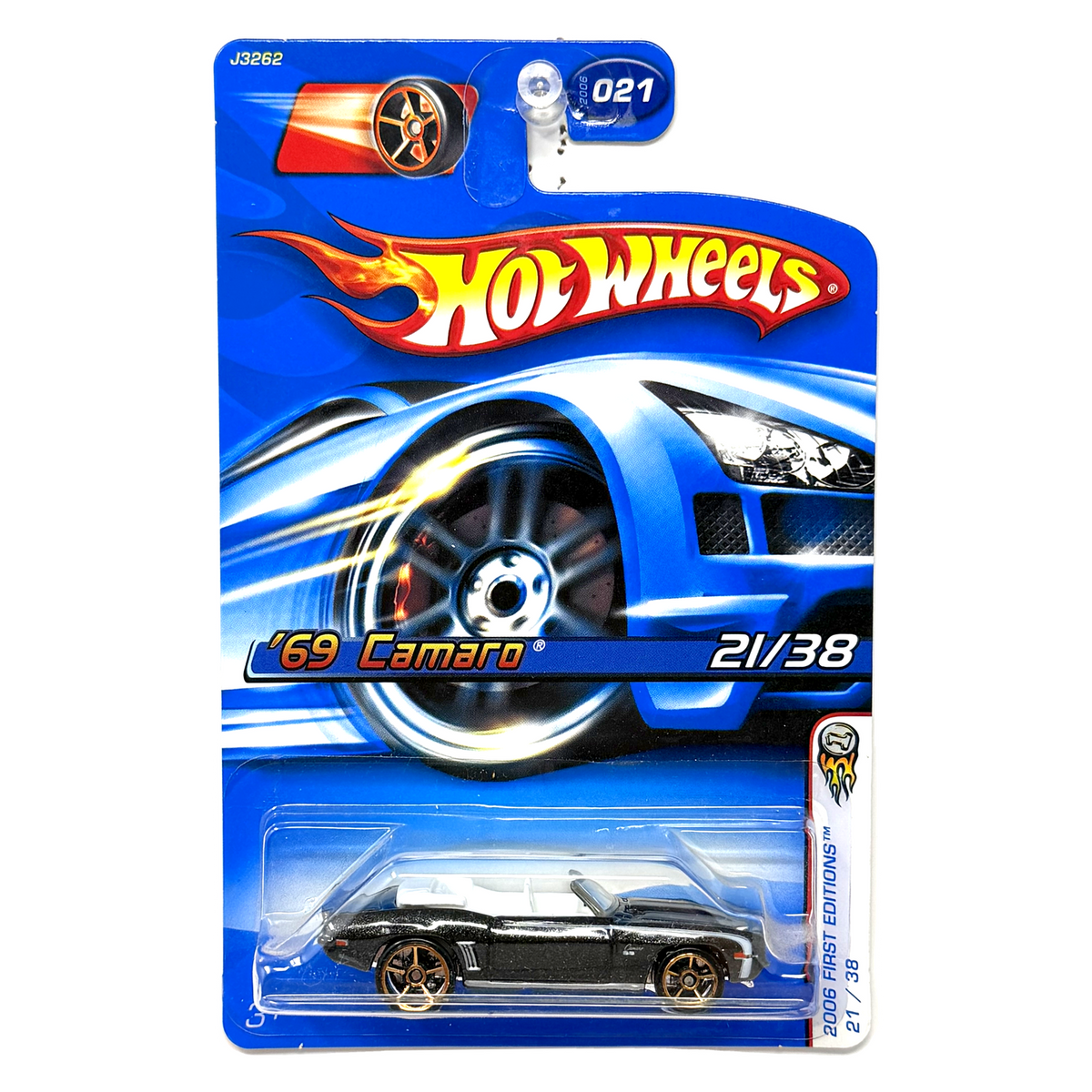 Hot Wheels 2006 First Editions 1969 Chevrolet Camaro 1:64 Diecast Black WV1