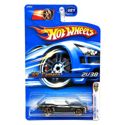 Hot Wheels 2006 First Editions 1969 Chevrolet Camaro 1:64 Diecast Black WV1