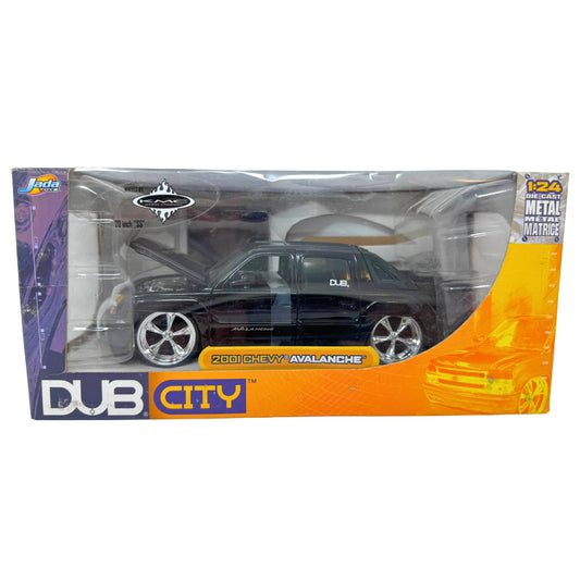 Jada Dub City 2001 Chevy Avalanche 1:24 Diecast KMC Wheels 20 Inch SS Rims