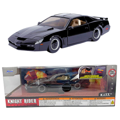 Jada Knight Rider K.I.T.T. Pontiac Firebird Trans Am w/ Lights 1:24 Diecast