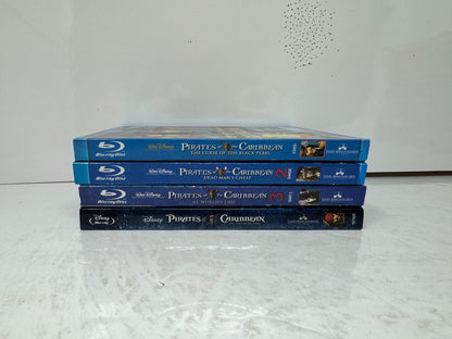 Pirates of the Caribbean 1-4 Blu-ray Movie Collection Johnny Depp Disney