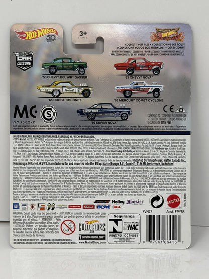 Hot Wheels Drag Strip Demons 1963 Chevy Nova 1:64 Diecast Real Riders