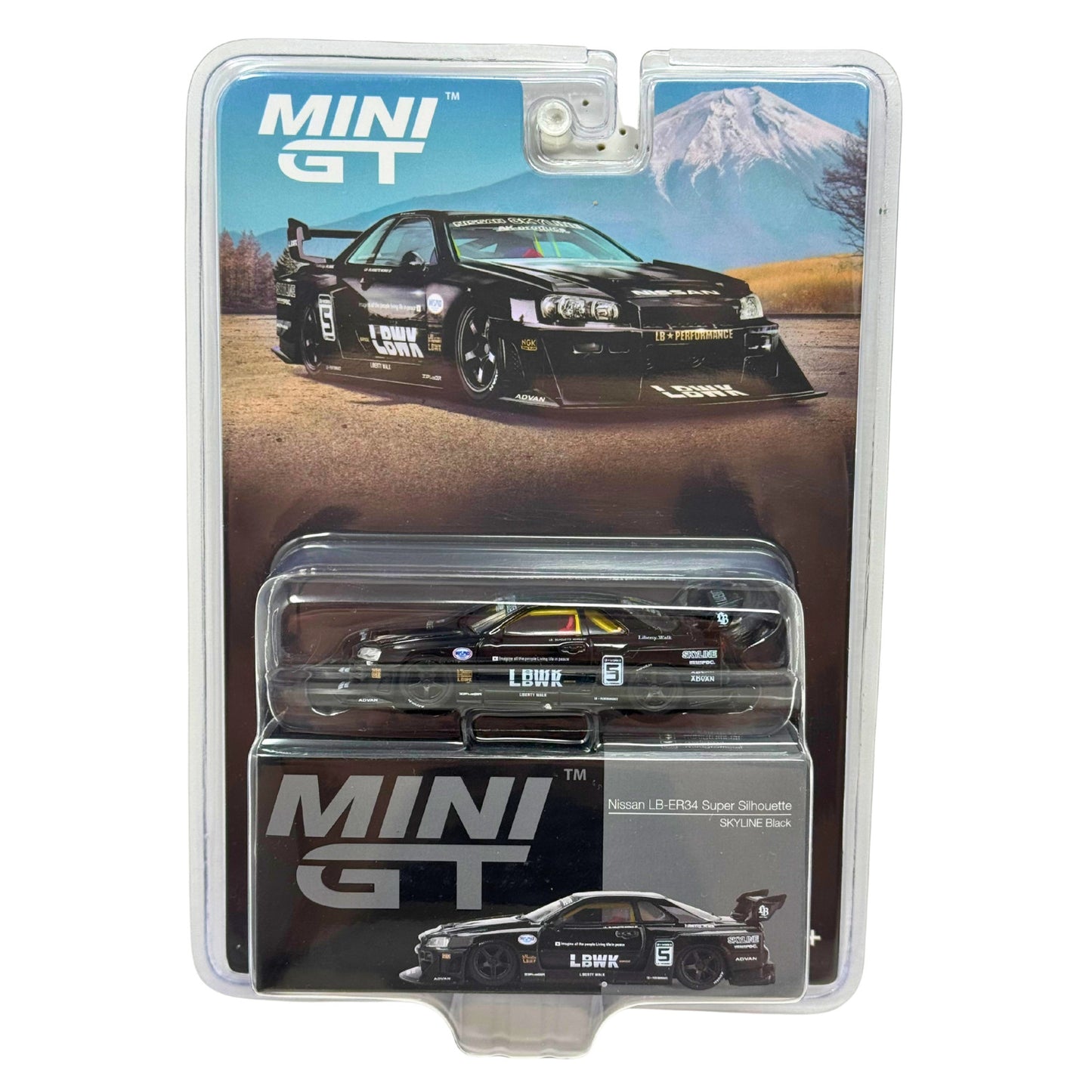 Mini GT Nissan LB-ER34 Super Silhouette Skyline 1:64 Diecast