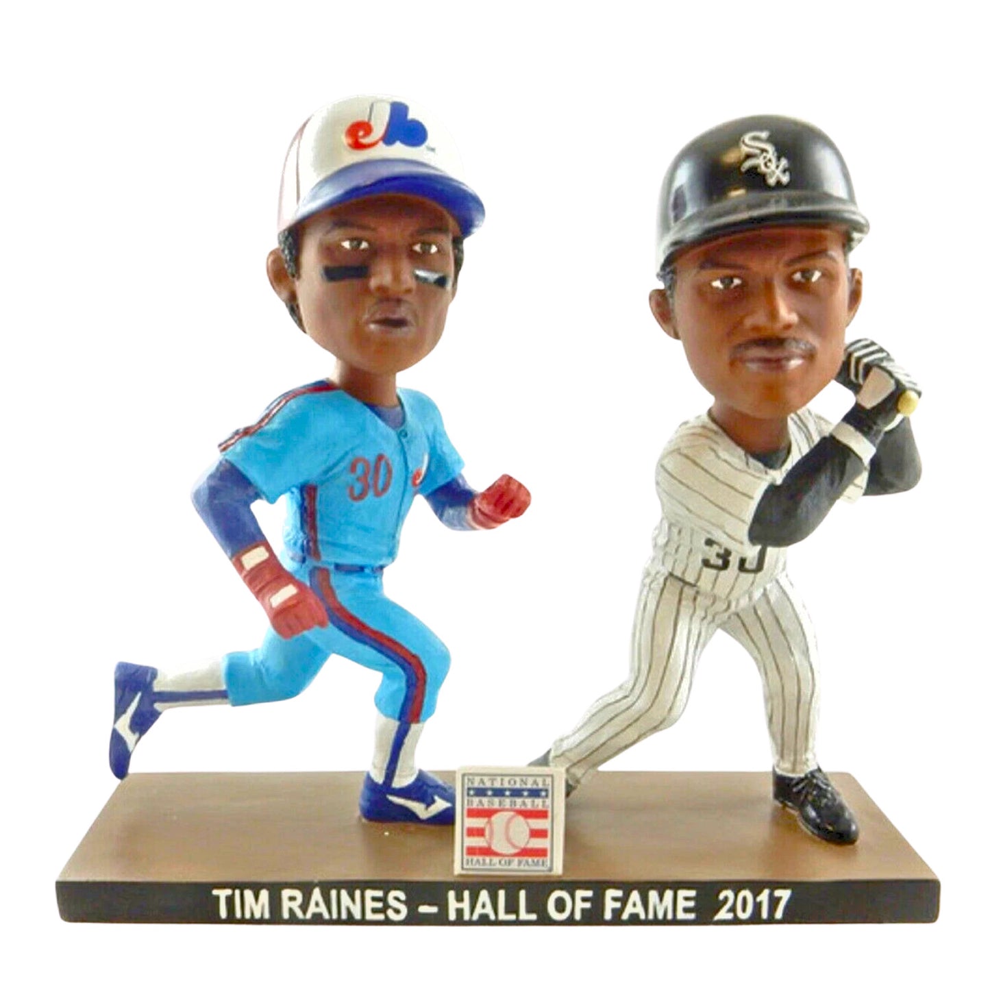 Tim Raines MLB 2017 Hall of Fame Montreal Expos & Chicago White Sox Bobbleheads