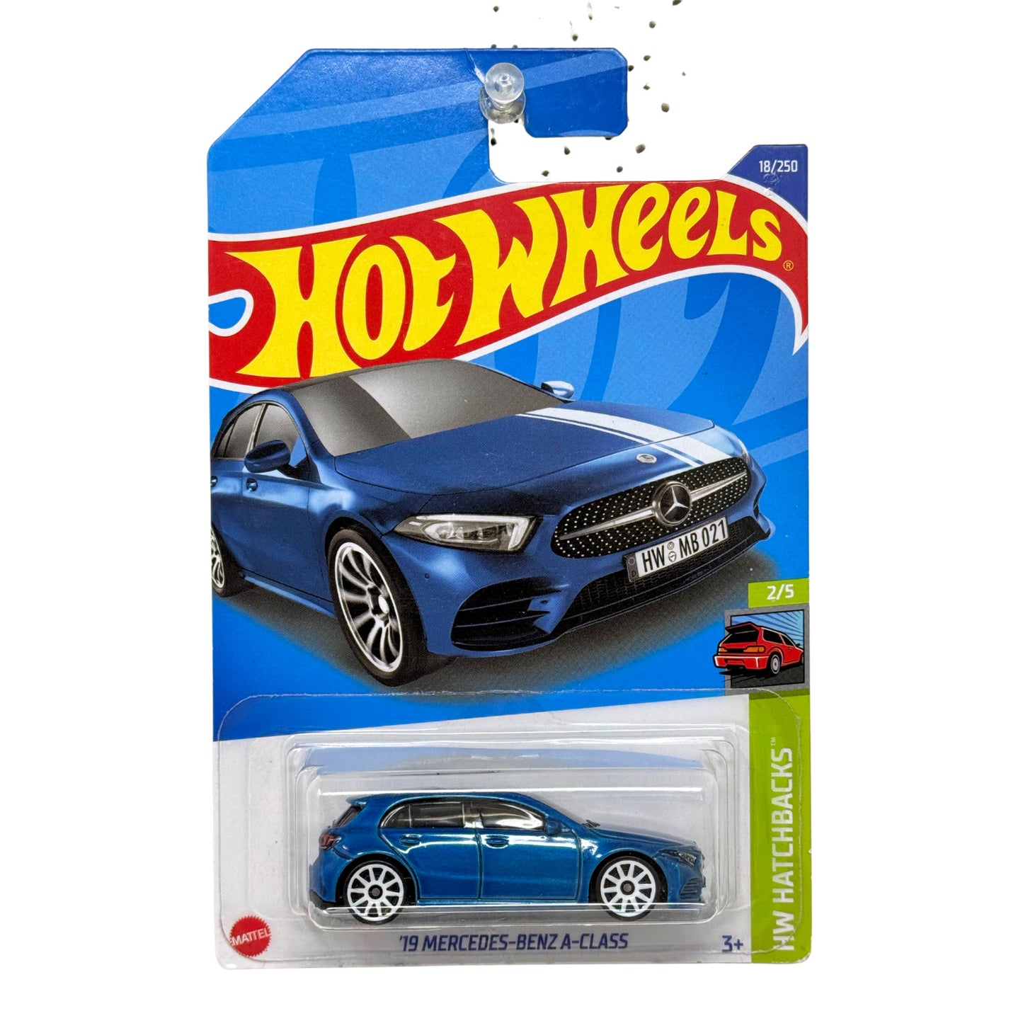 Hot Wheels Hatchbacks 2019 Mercedes-Benz A-Class 1:64 Diecast Blue