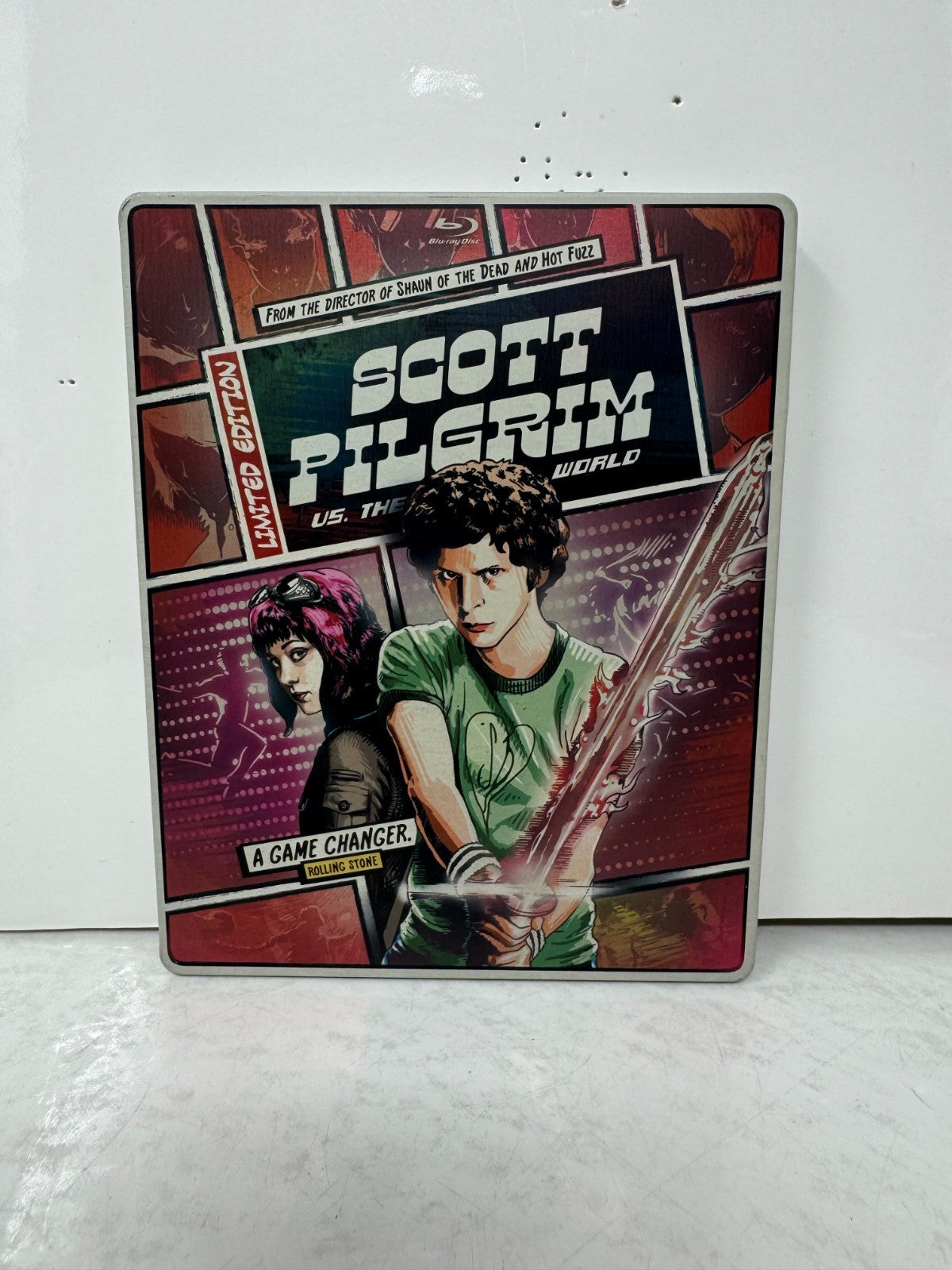 Scott Pilgrim vs. the World (Blu-ray) Steelbook Michael Cera Comedy Good Shape!!