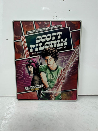 Scott Pilgrim vs. the World (Blu-ray) Steelbook Michael Cera Comedy Good Shape!!