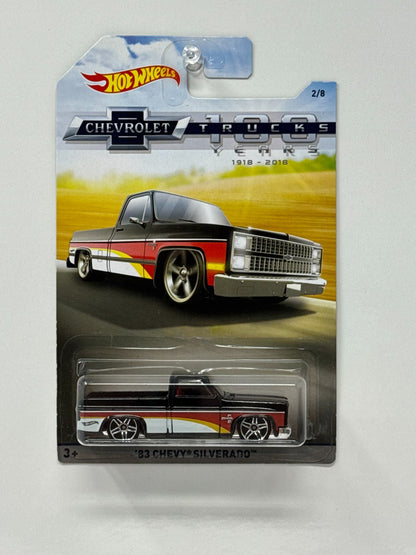 Hot Wheels Chevrolet Trucks 100 Years 1983 Chevy Silverado 1:64 Diecast