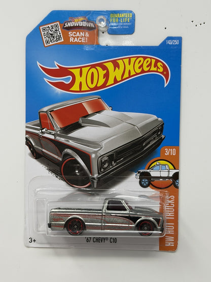 Hot Wheels ZAMAC HW Hot Trucks 1967 Chevy C10 1:64 Diecast