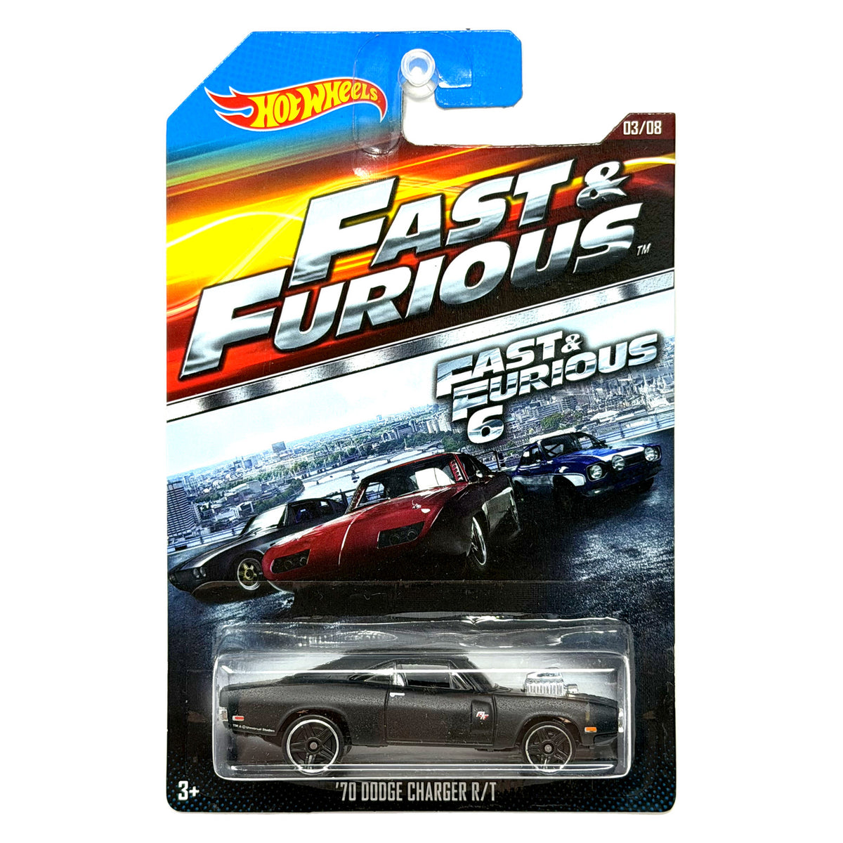 Hot Wheels Fast & Furious 6 1970 Dodge Charger R/T 1:64 Diecast Black