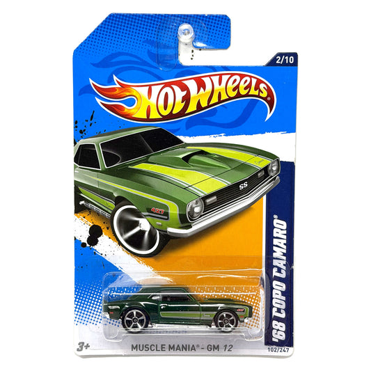 Hot Wheels Muscle Mania 1968 COPO Camaro 1:64 Diecast Green