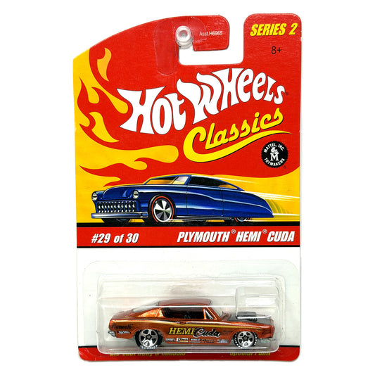 Hot Wheels Classics Series 2 Plymouth Hemi Cuda 1:64 Diecast Orange
