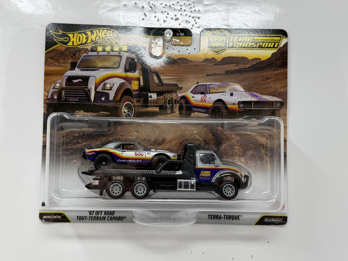Hot Wheels Premium Team Transport #92 1967 Off-Road Camaro 1:64 Diecast
