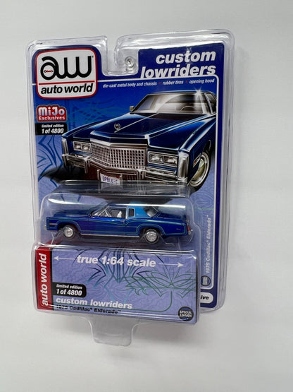 Auto World 1975 Cadillac Eldorado Custom Lowriders MiJo Exclusive 1:64 Diecast