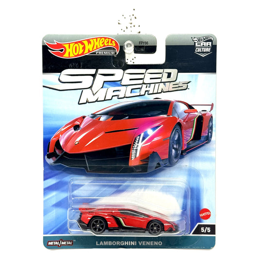 Hot Wheels Premium Speed Machines Lamborghini Veneno 1:64 Diecast