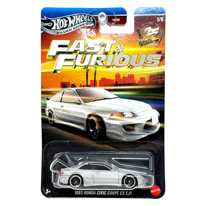 Hot Wheels Silver Series Fast & Furious 1993 Honda Civic EJ1 1:64 Diecast