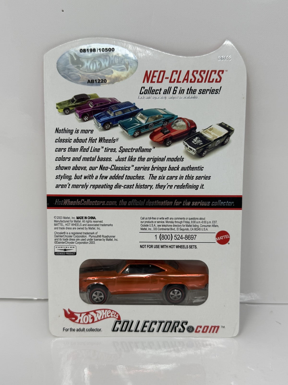 Hot Wheels Neo-Classics 1970 Plymouth Road Runner Series 3 1:64 Diecast