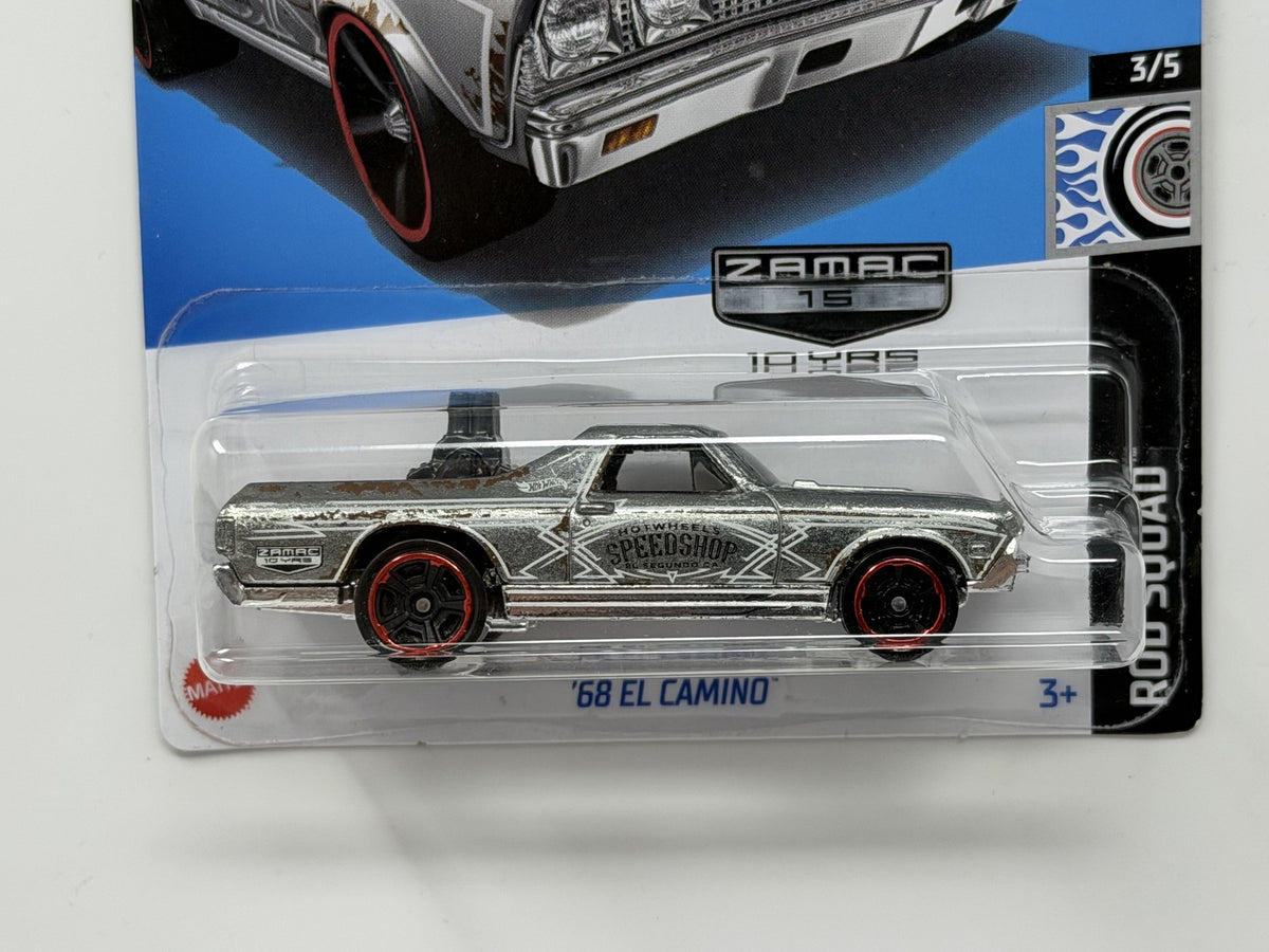 Hot Wheels ZAMAC Rod Squad 1968 Chevrolet El Camino 1:64 Diecast