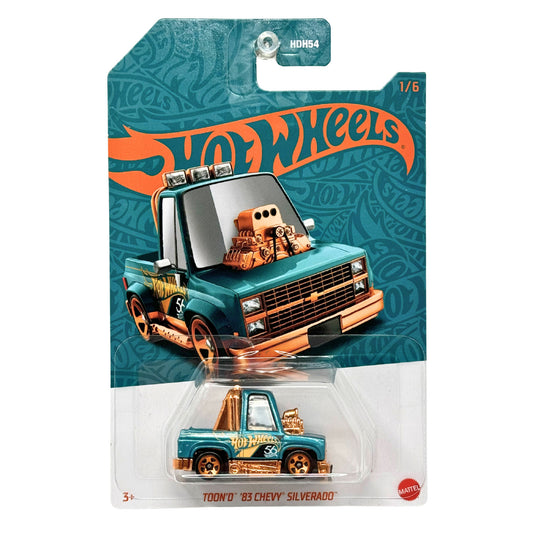 Hot Wheels Pearl and Chrome Toon'D 1983 Chevy Silverado 1:64 Diecast
