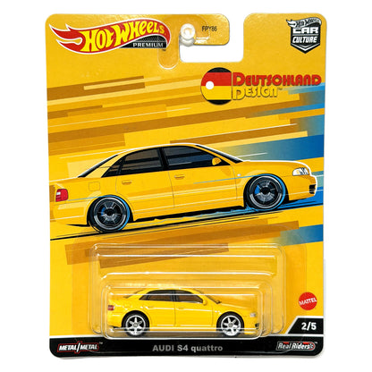 Hot Wheels Premium Deutschland Design Audi S4 Quattro 1:64 Diecast
